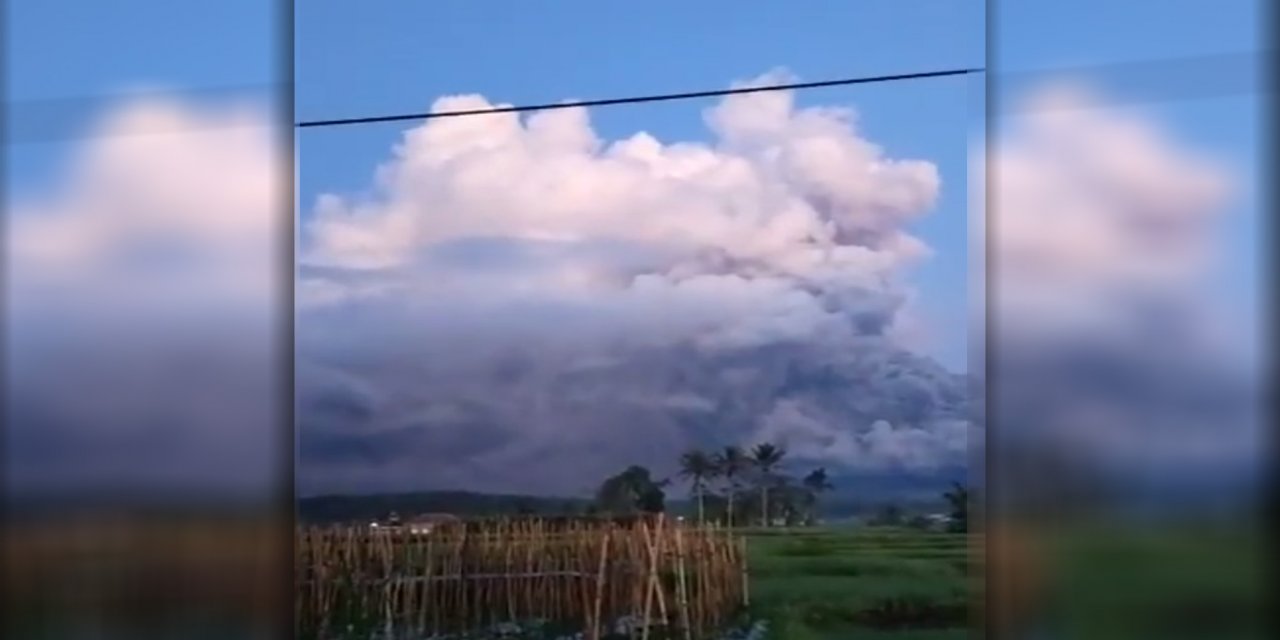 Semeru Yanardağı 4 yıl sonra aynı gün yine patladı: Tsunami riski var