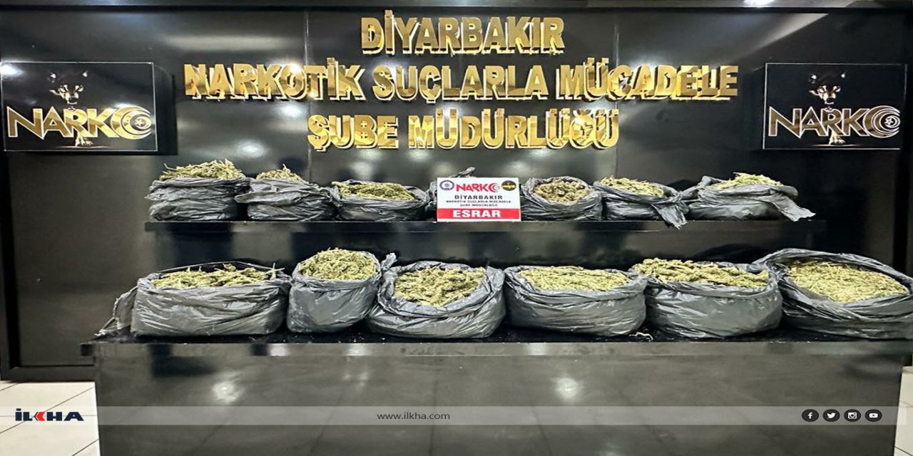 Diyarbakır'da 52 kilogram esrar ele geçirildi