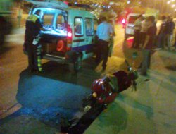 Motosikleti aldığı ilk günde kaza geçirdi