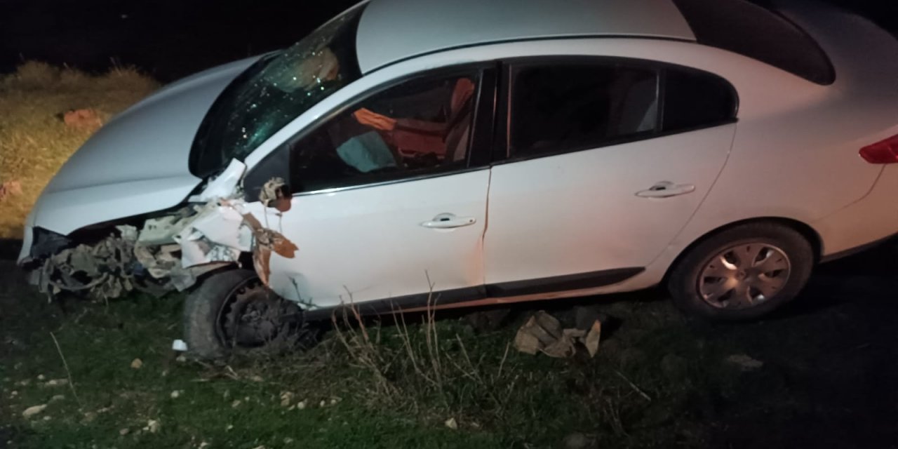 Çınar'da maddi hasarlı trafik kazası