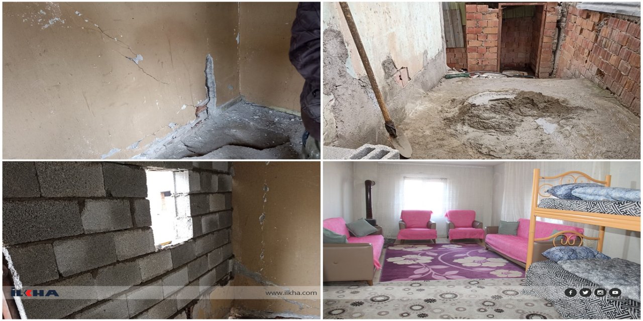 Harabe evde yaşam mücadelesi veren ailenin evi Umut Kervanı öncülüğüyle onarıldı