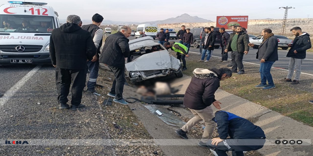 Diyarbakır-Elâzığ yolunda kaza: 2 yaralı