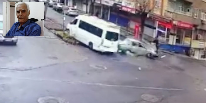 Diyarbakır Şehitlik Caddesi'nde minibüse çarparak otomobilinden dışarı savrulan adam hayatını kaybetti