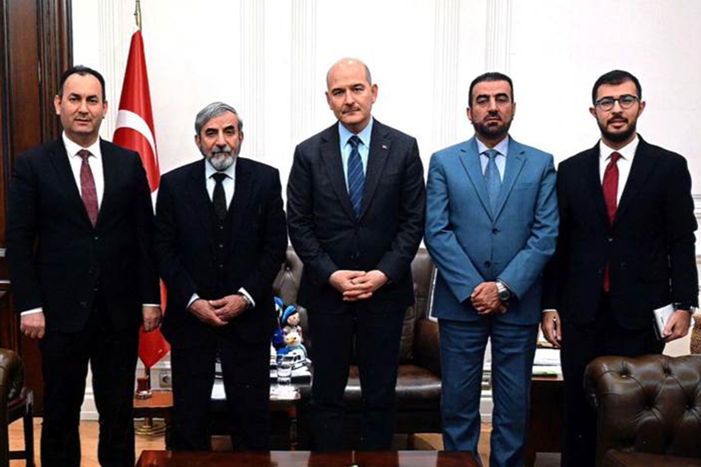 Kürdistan İslami Birlik Partisi heyeti, Bakan Soylu ile Mardin saldırısını görüştü
