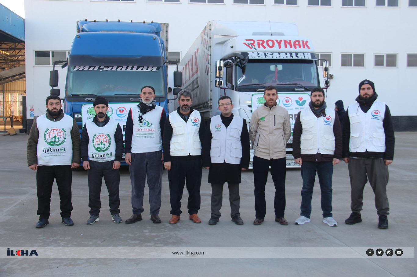 Suriyeli depremzedeler için Diyarbakır'dan yardım tırları yola çıktı