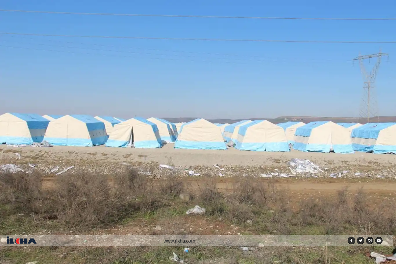 Li Dîyarbekirê çadirên nû tê vegirtin