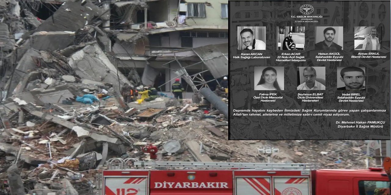 Diyarbakır'da depremde 7 sağlık çalışanı hayatını kaybetti