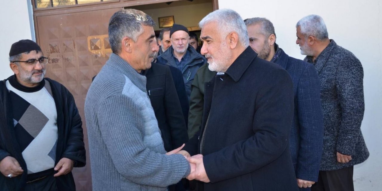 HÜDA PAR Genel Başkanı Yapıcıoğlu, Çınar'da depremde vefat edenlerin taziyelerine katıldı
