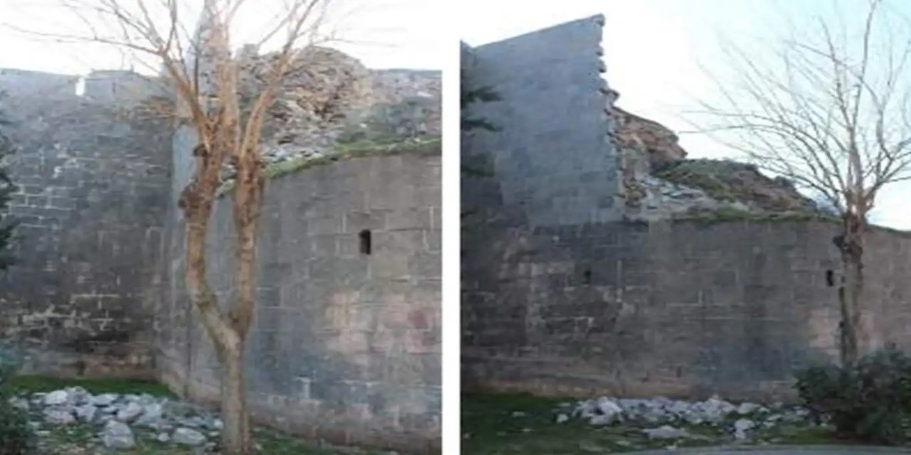 Diyarbakır'daki tarihi surlar ve camiler de depremlerde hasar gördü