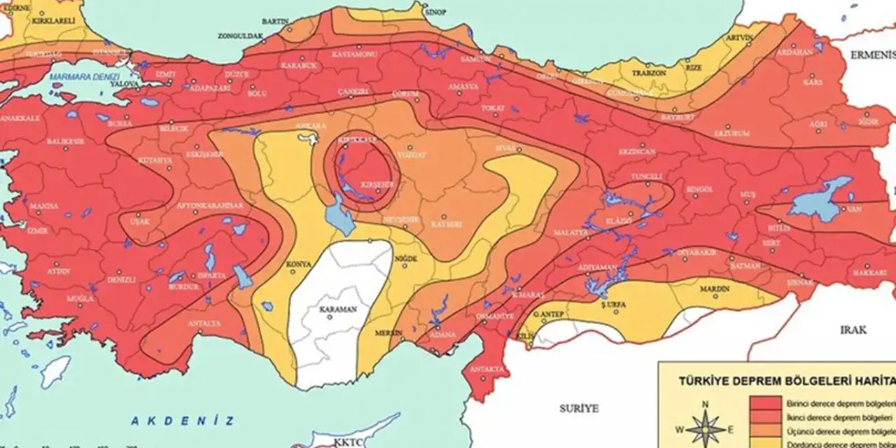 Türkiye'nin diri fay hattı haritası açıklandı