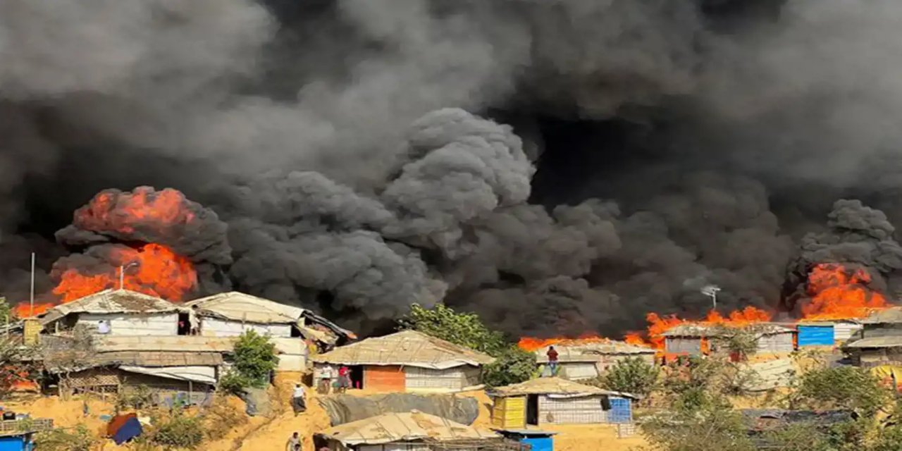 Li kampa ku lê penaberên Mislimanên Arakanî diman şewateke mezin derket