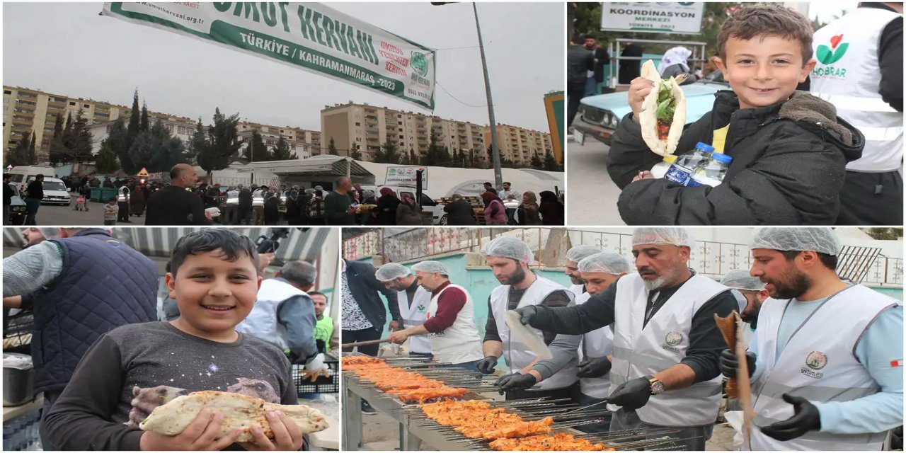 Ji bo erdhejzedeyan manqel danîn û kebap belav kirin