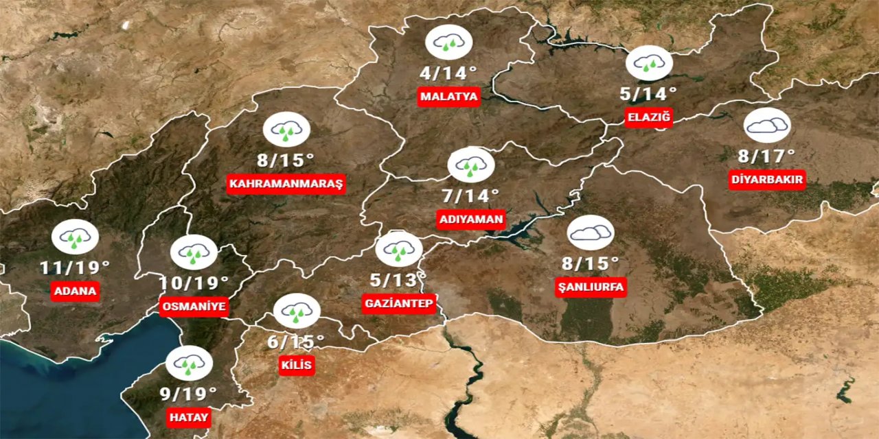 Deprem bölgesinde hava durumu