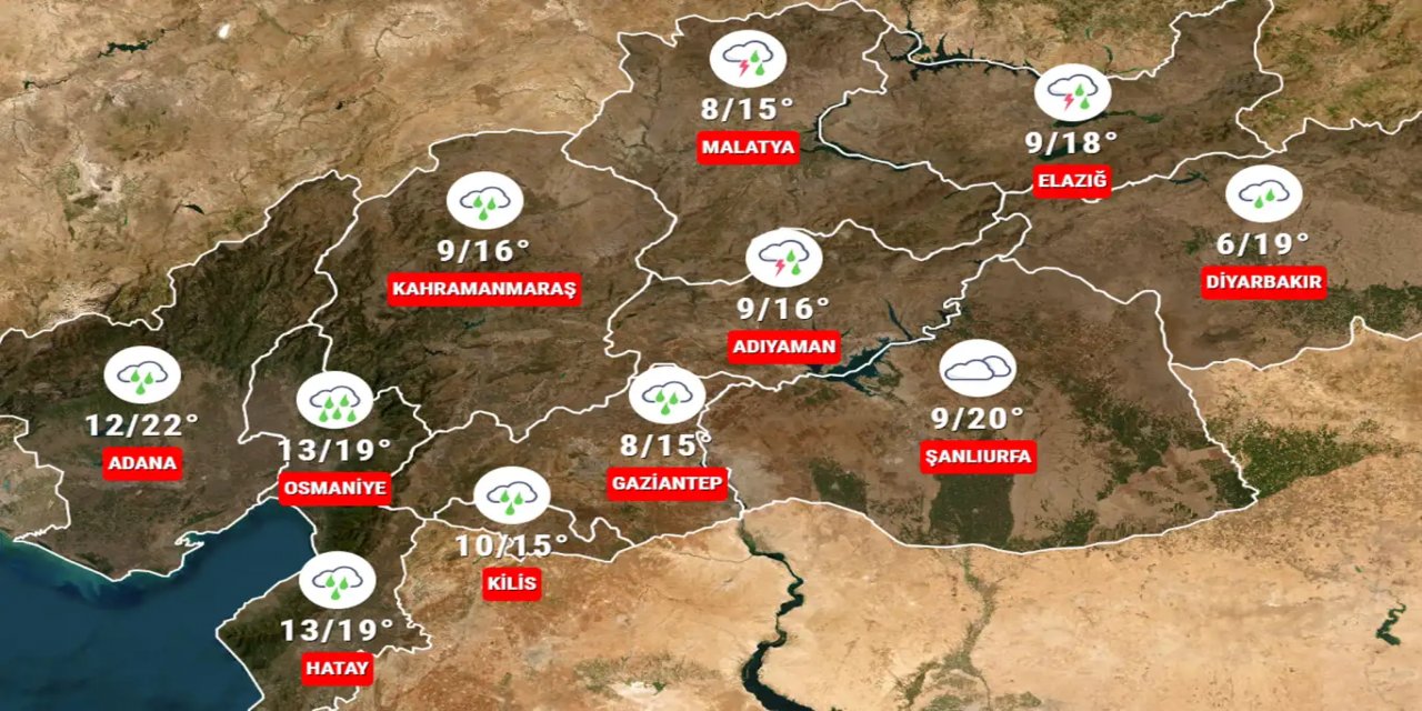 Deprem bölgesindeki 10 ilde yağış bekleniyor