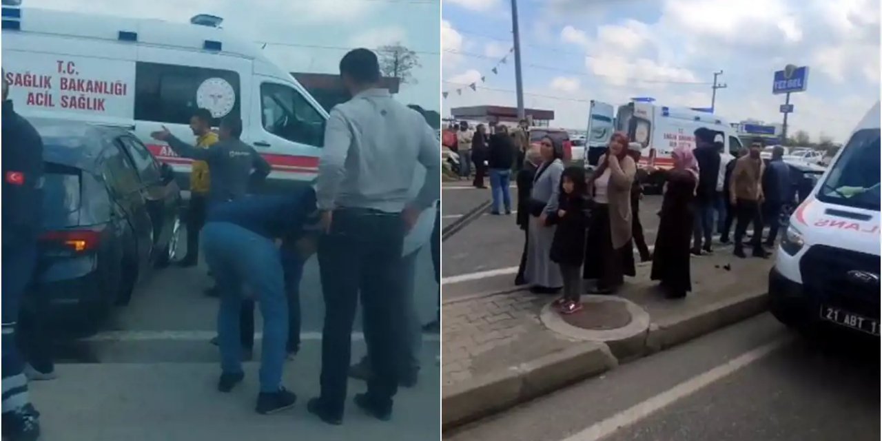 Diyarbakır Fabrika Mahallesinde trafik kazası: 2 yaralı