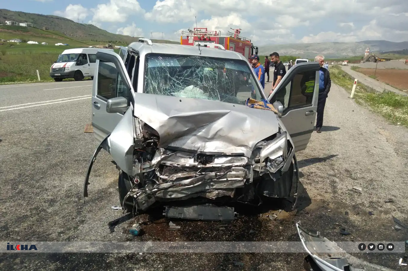 Siirt'te meydana gelen trafik kazalarında 10 kişi yaralandı