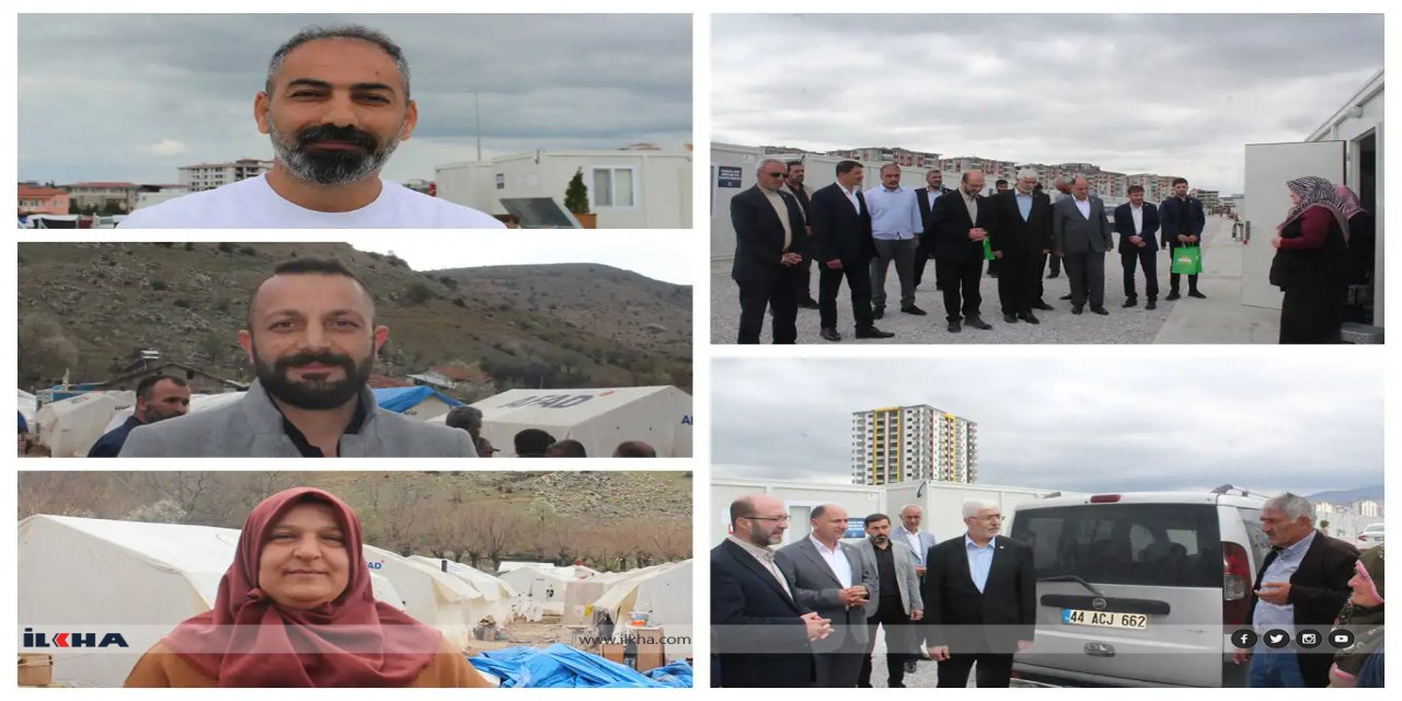 Malatyalı depremzedeler kendilerini yalnız bırakmayan HÜDA PAR'a teşekkürlerini sundu