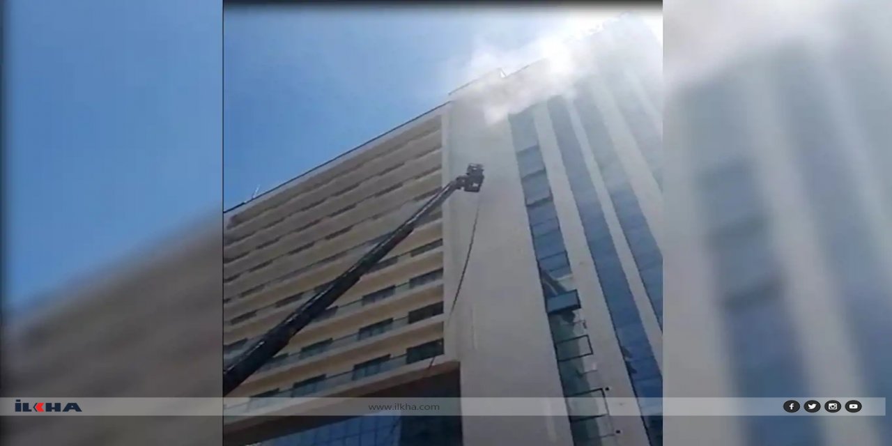 Diyarbakır'da bir otelde korkutan yangın