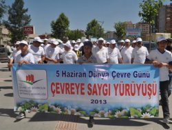 Batman'da çevre yürüyüşü yapıldı