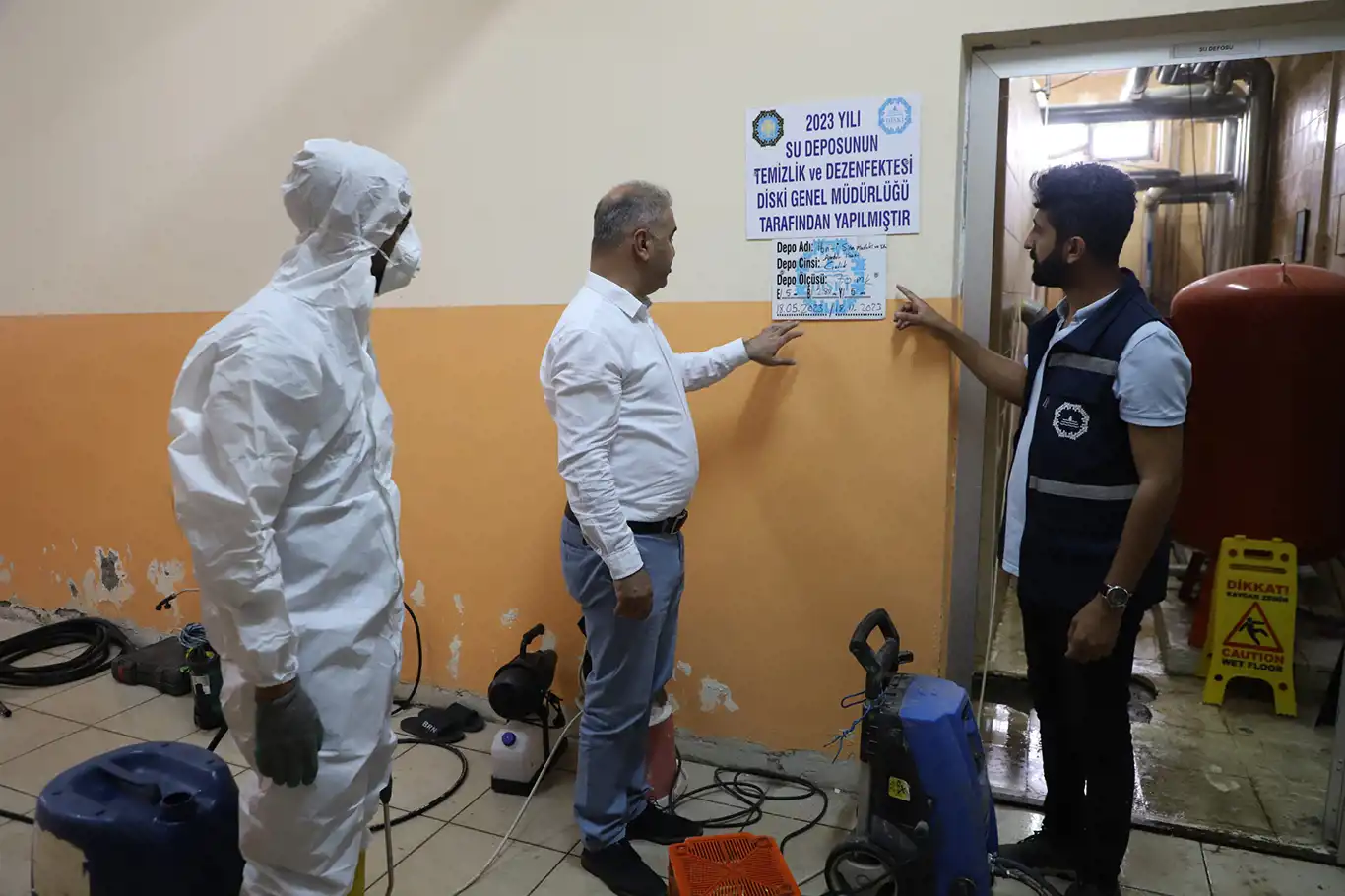 DİSKİ'den içme suyu depolarında kapsamlı temizlik hizmeti