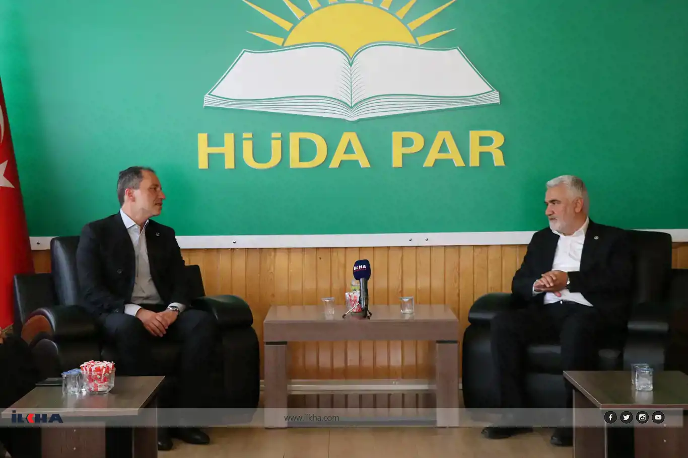 Ji Erbakan ji HUDA PARê re zîyareta şînê