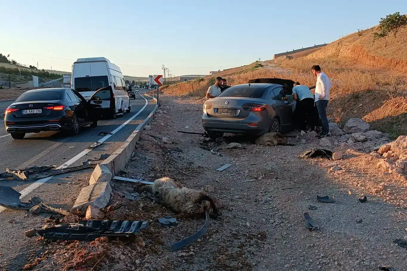 Wesayîta ku ji rê derket li kerîyê pez qelibî: 2 birîndar