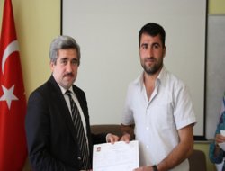 Biçerdöver operatörlerine sertifika verildi