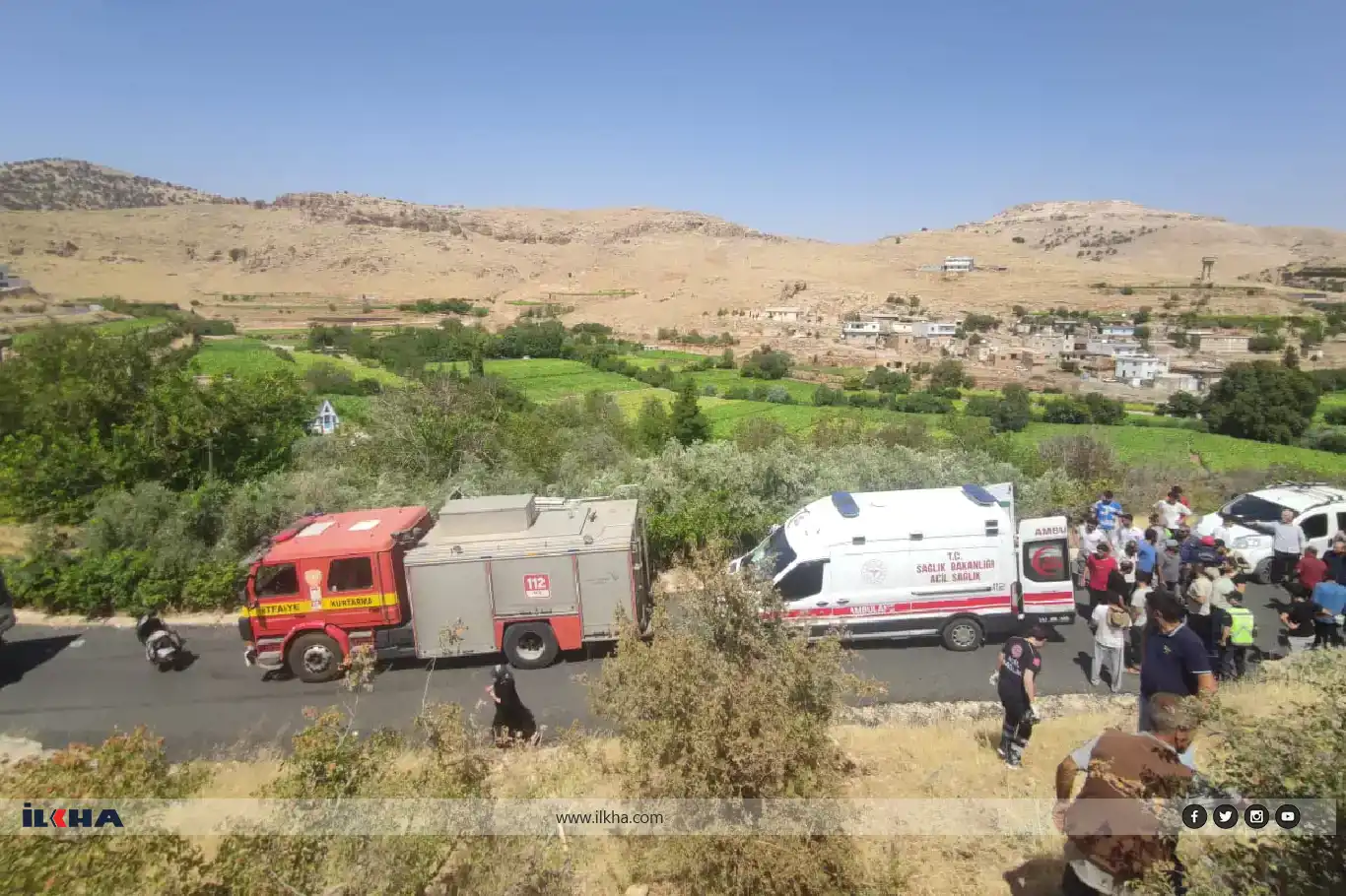 Li Mêrdînê du wesayît li hev qelibîn: 2 jê giran 5 birîndar