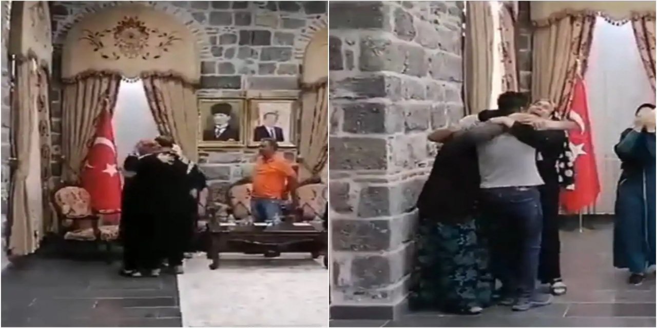 Teslim olan 2 PKK elemanı Diyarbakır'da aileleriyle buluşturuldu