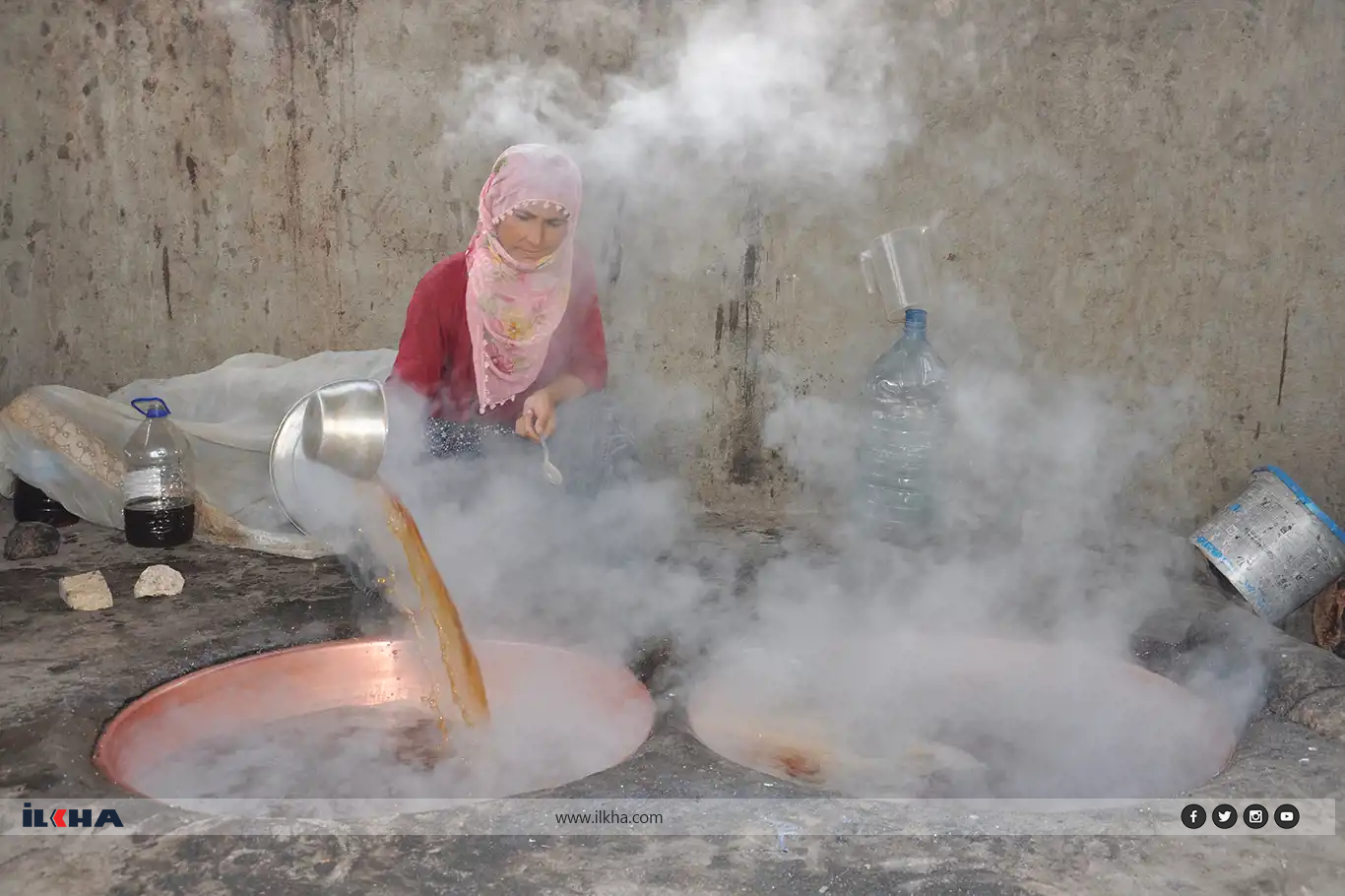 Batman'da asırların geleneği pekmez yapımı buruk başladı