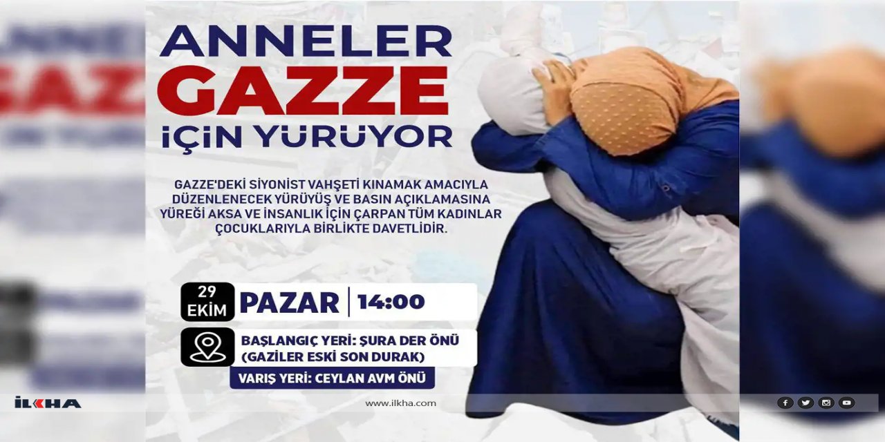 Diyarbakır'da kadınlar Gazze için yürüyecek