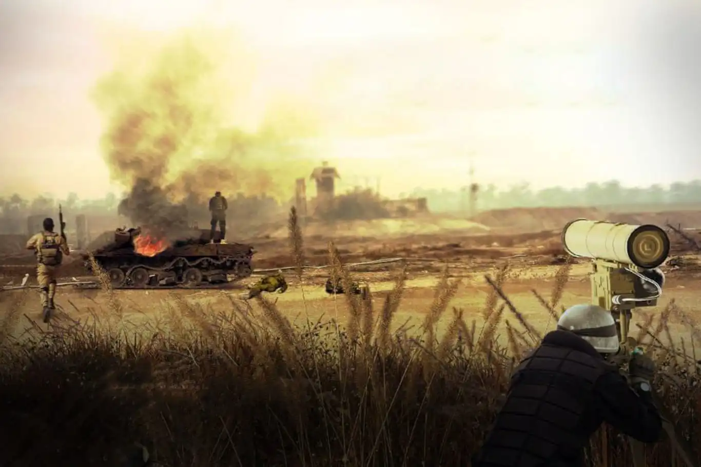 Berxwedêran, 3 tank, 1 barkêşê leşkeran û dozerekî sîyonîstan îmhe kirin
