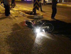 Polisten kaçarken kaza yaptı