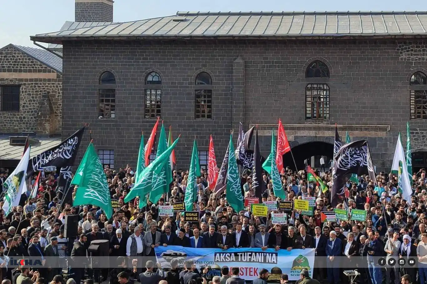 Diyarbekirî destek dan berxwedana li Xazzeyê: Em amade ne ku her çeşîd fedakarîyê bikin