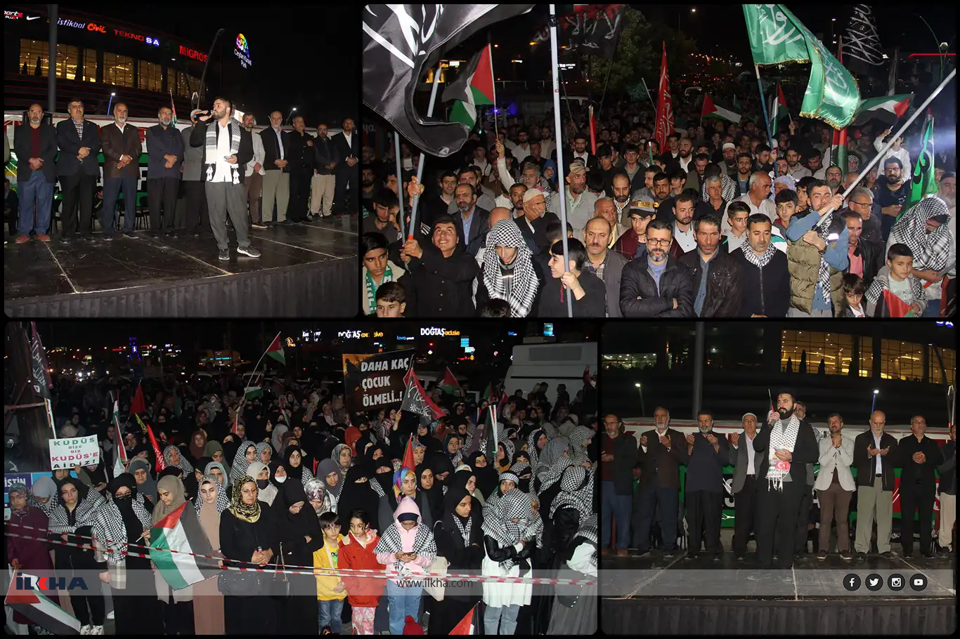 Selahaddin'in torunları bu gece de direniş nöbetindeydi