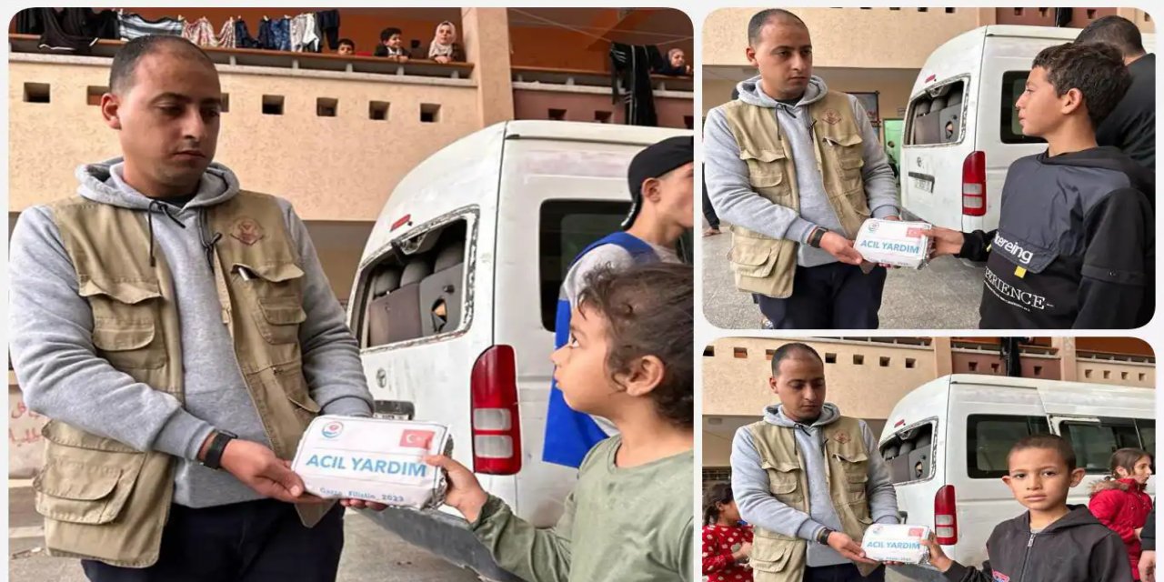 Yetimler Vakfı'ndan Gazze halkına sıcak yemek desteği