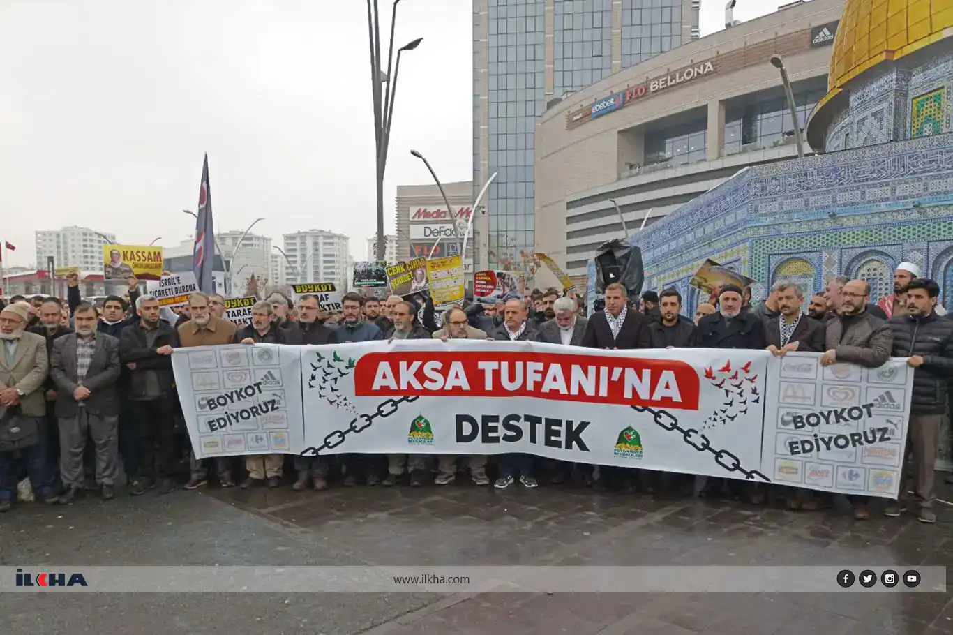 Qetlîam û qirkirina li dijî Xezzeyê li Dîyarbekirê hat telînkirin