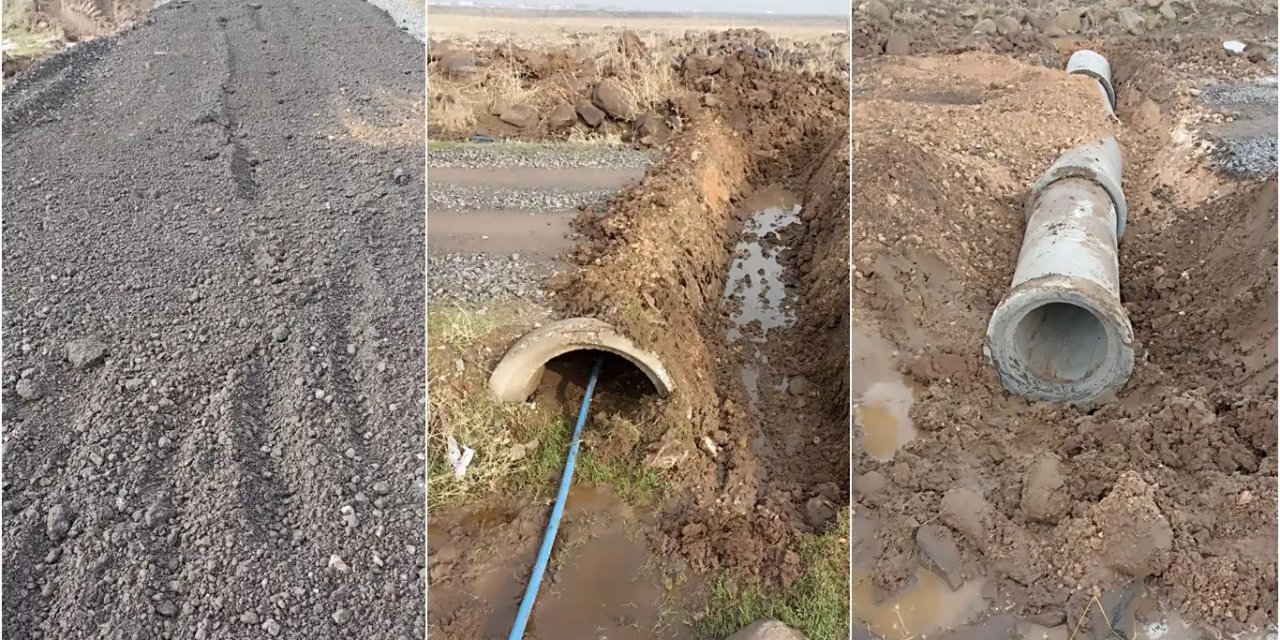 Diyarbakır'da su taşkınlarına karşı beton borulu çözüm