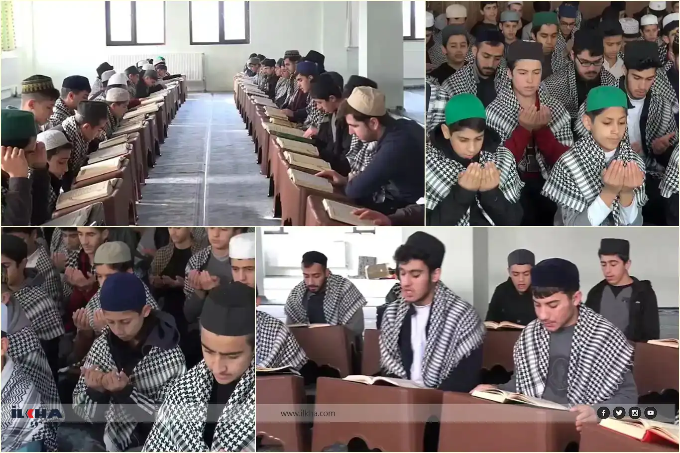 Feqîyên ÎTTÎHADUL ULEMA ji greva kurewî re bi zikir û duayan destekê dan