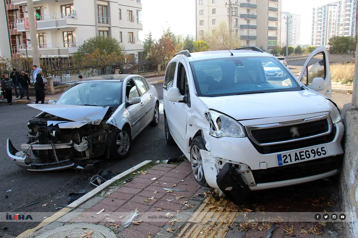 Diyarbakır'da trafik kazası: 1 yaralı