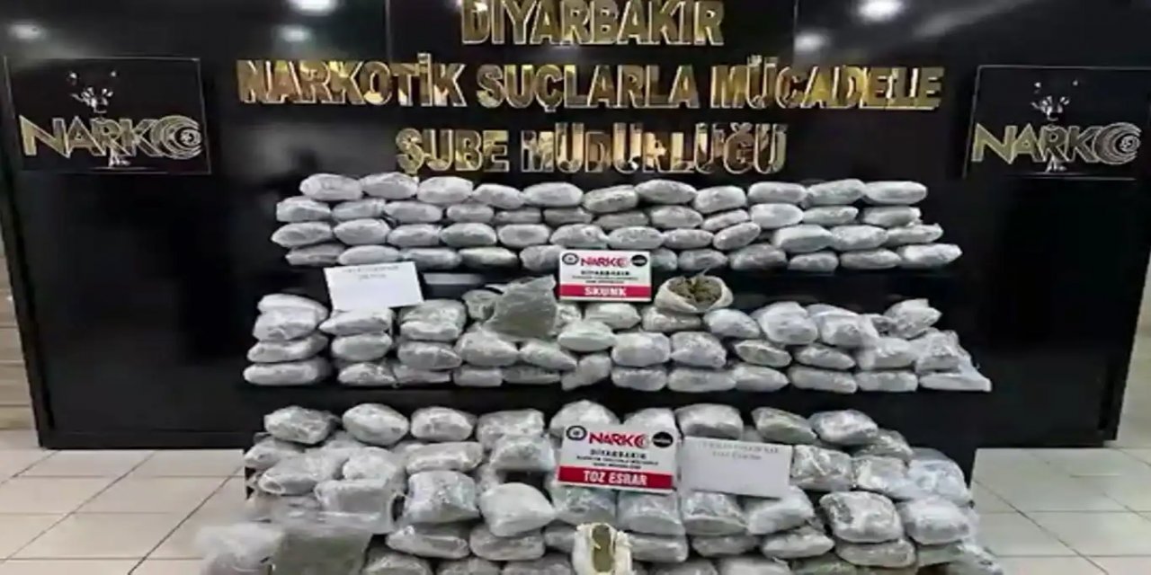 Diyarbakır'da 460 kilogram uyuşturucu madde ele geçirildi
