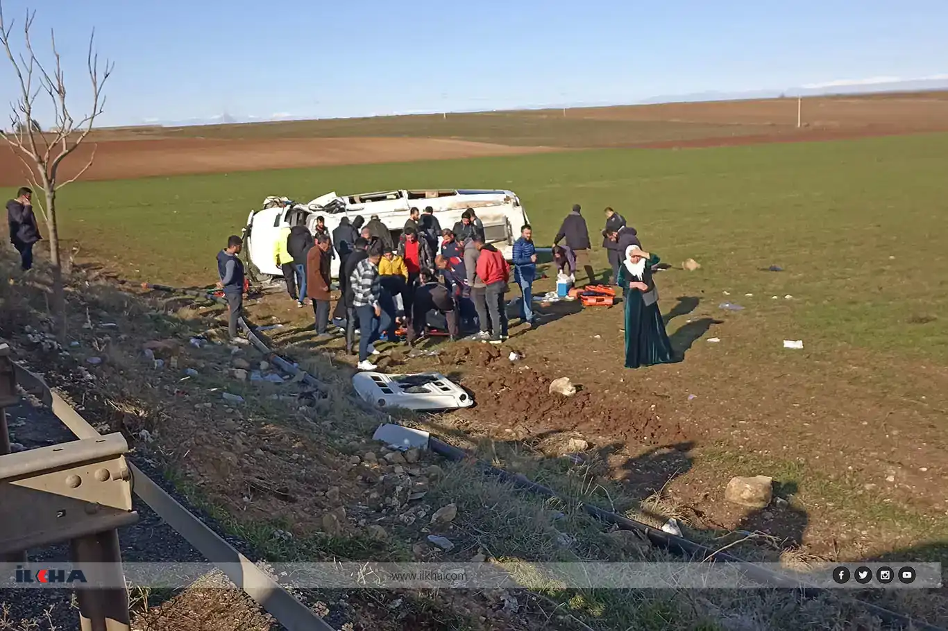 Li Çinarê mînîbus qelibî: Gelek birîndar hene