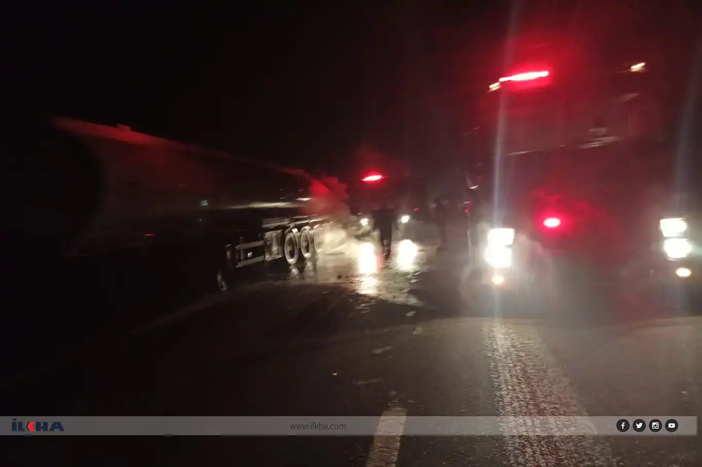 Li Mêrdînê tankera mazot barkirî şewitî: 2 birîndar