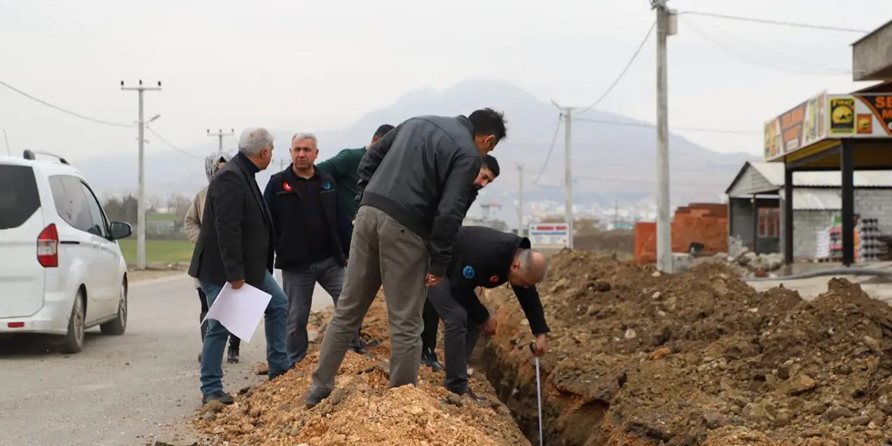 Ergani İstasyon ve Bagür mahallelerine yeni içme suyu şebeke hattı