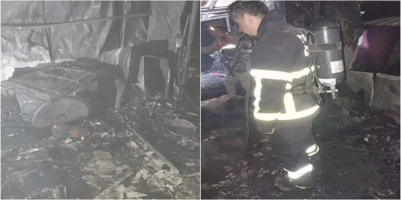 Li Hetayê di mala prefabrîk de şewat derket: 2 zarok canê xwe ji dest dan