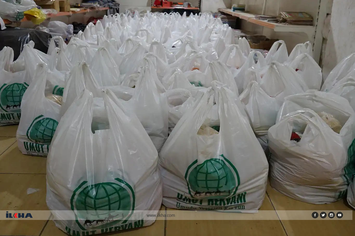 Karwanê Hêvîyê bi wesîleya Şeva Regaîbê ji bidehan malbatan re alîkarîyê belav kir