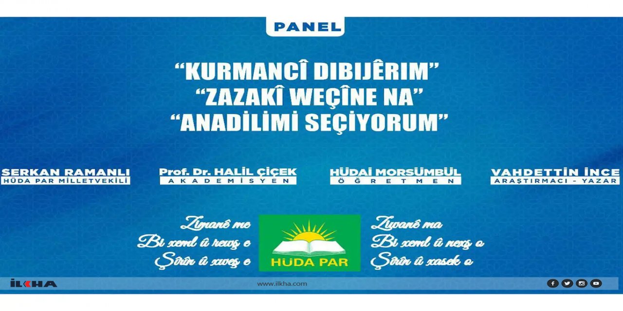 HÜDA PAR'dan "Kürtçeyi Seçiyorum" programına davet