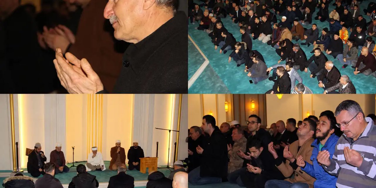 Diyarbakır'da Miraç Kandili'nde depremde hayatını kaybedenler için dua edildi