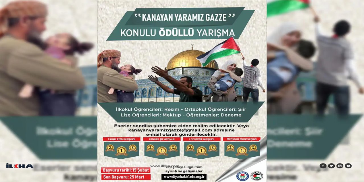 Eğitim Bir-Sen'den "Kanayan Yaramız Gazze" konulu ödüllü yarışma