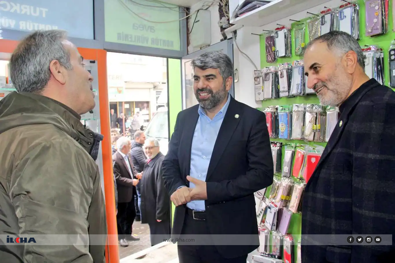 HÜDA PAR DBB Başkan adayı Faruk Dinç, Ergani'de temaslarını sürdürüyor